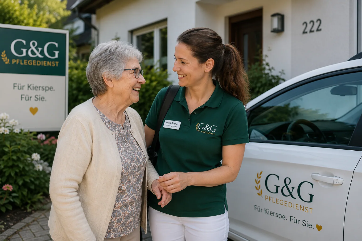Persönlicher Hausbesuch des G&G Pflegedienstes in Kierspe